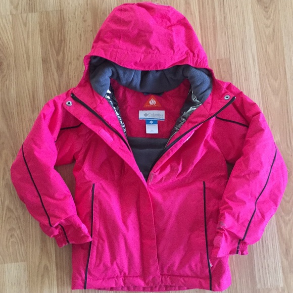 columbia pink winter jacket